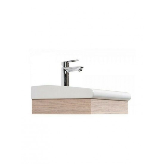 Νιπτήρας Eπιτοίχιος ή Ημιένθετος Adamidis Master Λευκός 55x33